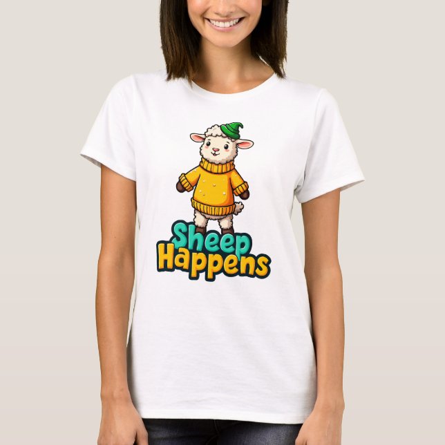 Sheep Happens T-Shirt (Front)