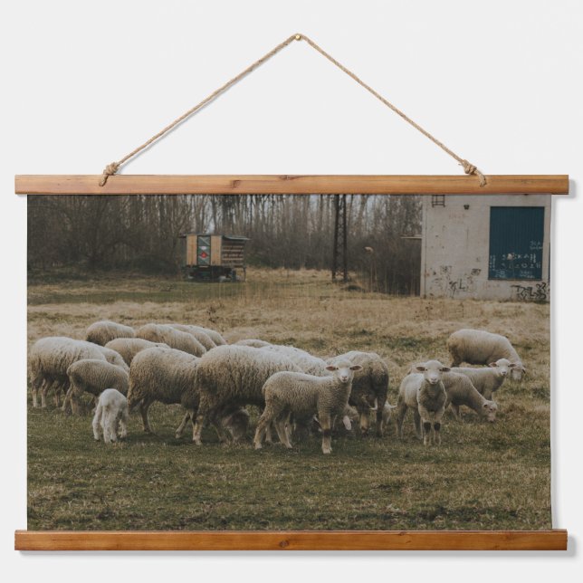 Sheep Herd Hanging Tapestry (Front)