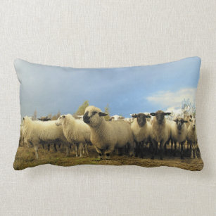 Sheep Herd Lumbar Pillow