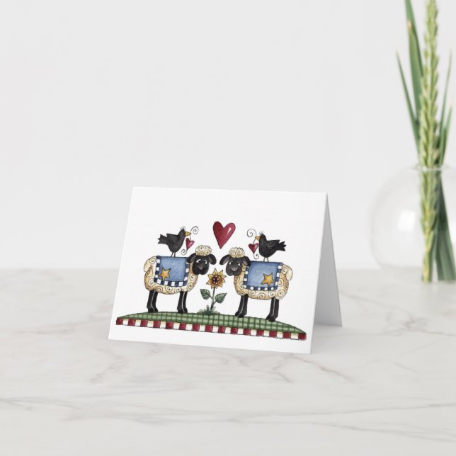 Sheep Holiday Card (Front)