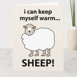 Sheep I Can Keep Myself Warm Sheep