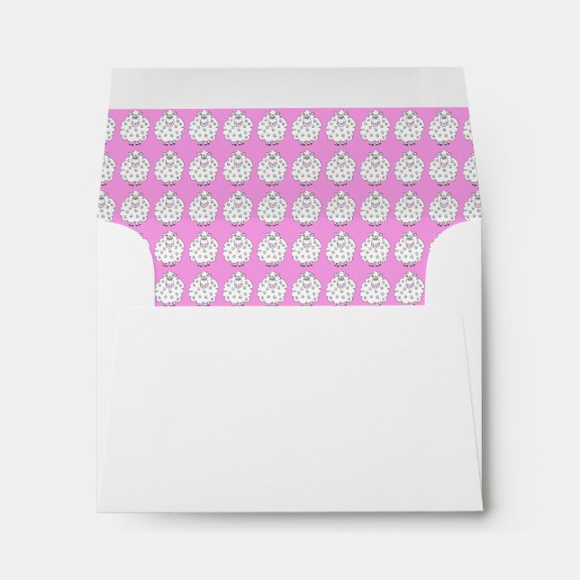 “Sheep in a Row” Envelope (Back (Bottom))