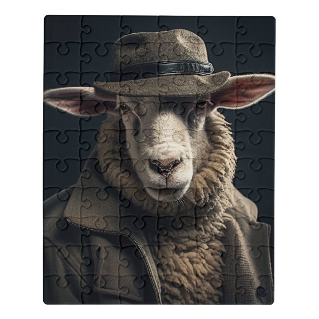Sheep in Human Clothes Jigsaw Puzzle (Puzzle Vertical)