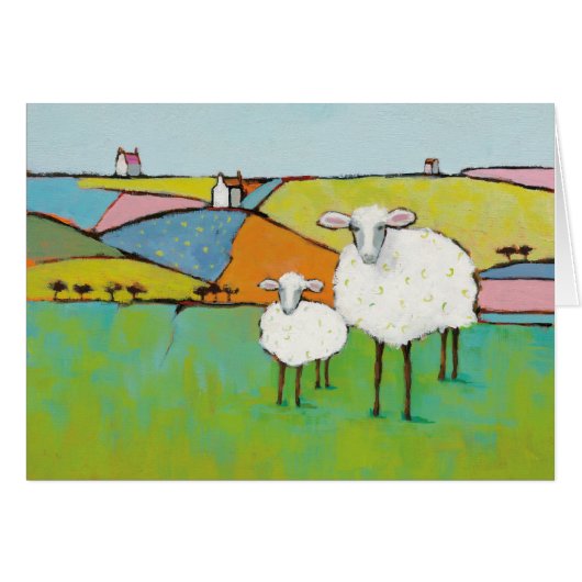 Sheep in the Meadow Cards (Front Horizontal)