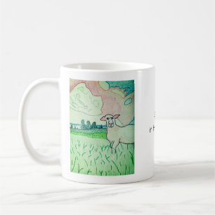 Sheep in The Pasture Coffee Mug