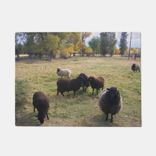 Sheep in the Pasture Doormat