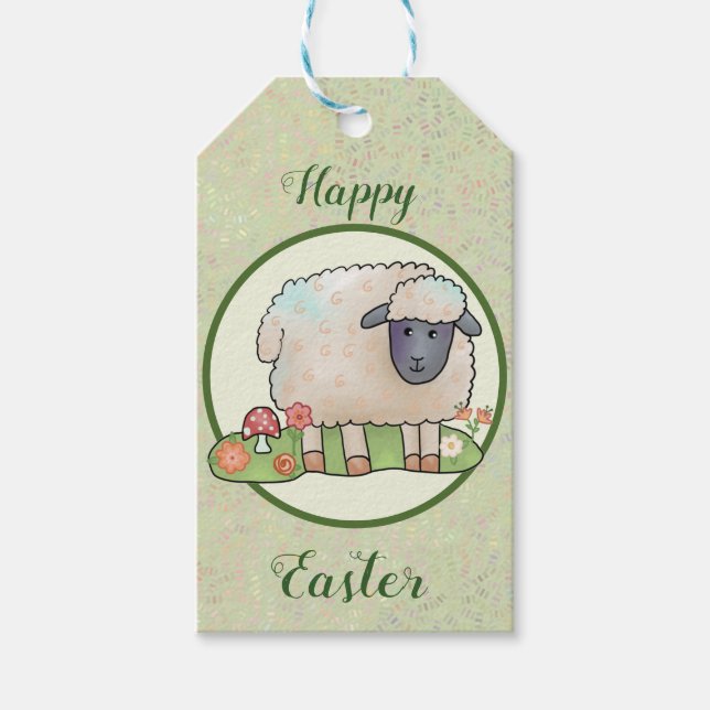 Sheep in the pasture gift tags (Front)
