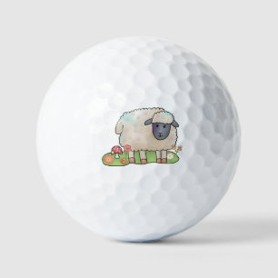 Sheep in the pasture golf balls
