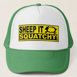 SHEEP IT SQUATCHY! Monsters Mysteries SHEEPSQUATCH Trucker Hat