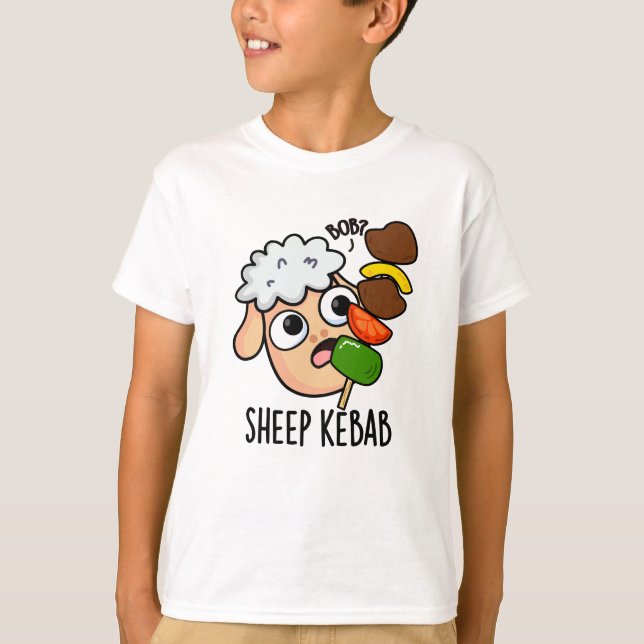 Sheep Kebab Funny Shish Kebab Pun  T-Shirt (Front)