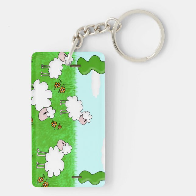 Sheep Keychain (Back)