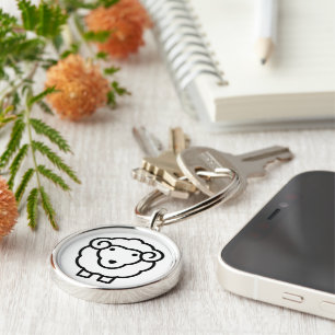 Sheep Keychain