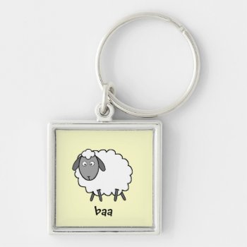 Sheep Keychain by mail_me at Zazzle