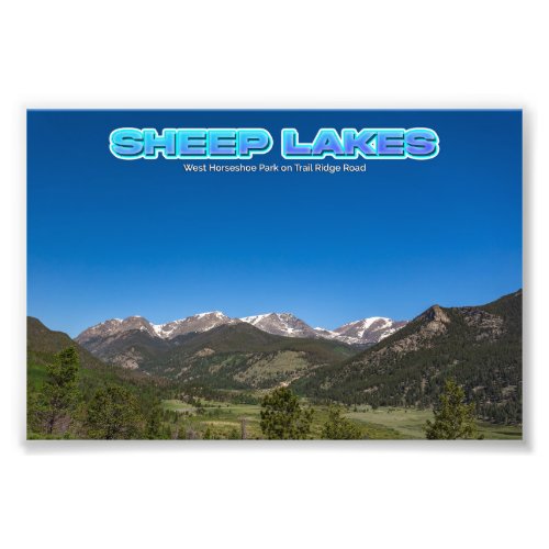 Sheep Lakes at Rocky Mountain National Park Photo Print