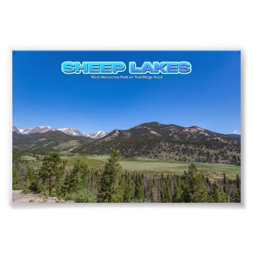 Sheep Lakes at Rocky Mountain National Park Photo Print