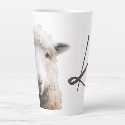 Sheep Lamb Ewe Face Wool Knitters Mug