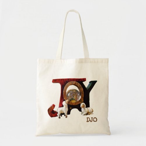 Sheep Looking At Baby Jesus Joy Tote Bag