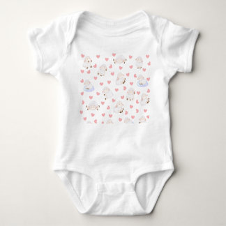 Sheep love baby bodysuit