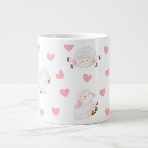 Sheep love giant coffee mug
