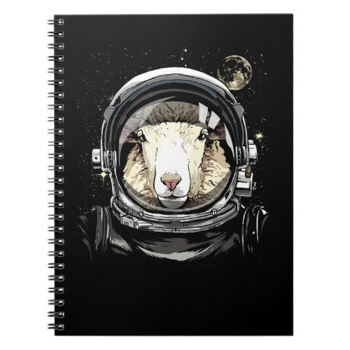 Sheep Lover Sheeps Astronaut Space Exploration Ast Notebook
