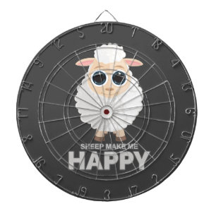 Sheep Make Me Happy Dart Board