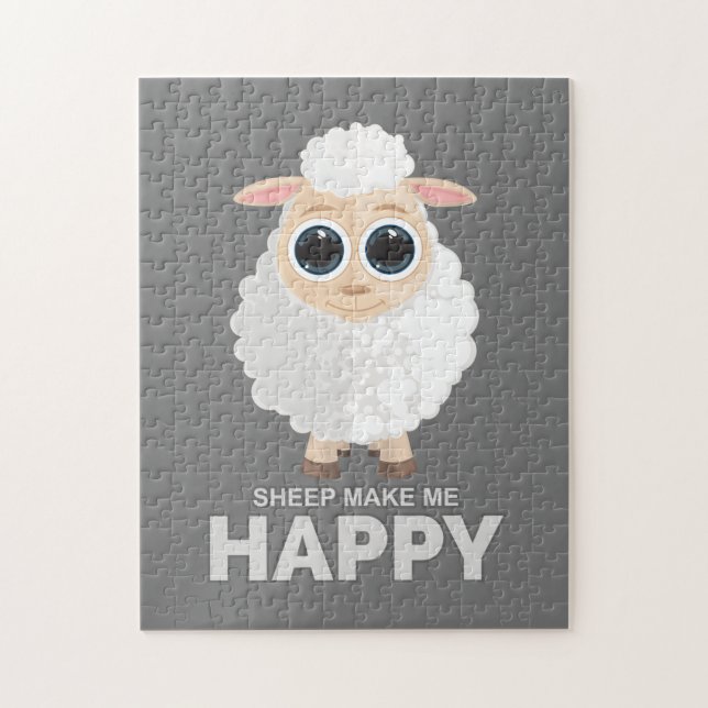 Sheep Make Me Happy Jigsaw Puzzle (Vertical)