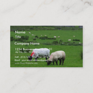 Sheep Near Deerpark Ireland Business Card