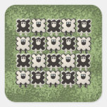 Sheep, Nothing But Sheep! Square Sticker at Zazzle