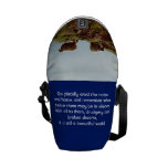 Sheep on Mountain Desiderata Mini Messenger Bag at Zazzle