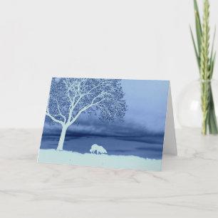 "Sheep on the Horizon 4"~Border Collie Christmas Holiday Card