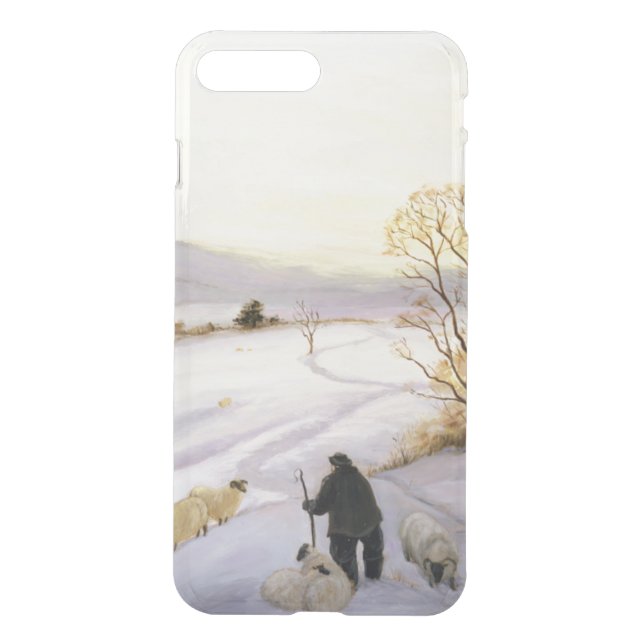 Sheep on the ridge uncommon iPhone case (Back)
