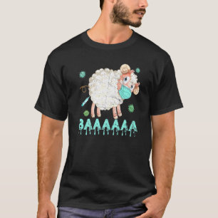 Sheep Or Sheeple Anti Vaccine Mask Sheep Wearing F T-Shirt