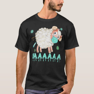 Sheep Or Sheeple Anti Vaccine Mask Sheep Wearing T-Shirt