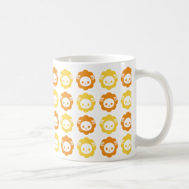 sheep orange coffee mug (Right)