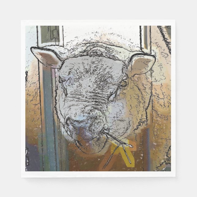 SHEEP PAPER NAPKINS (Front)