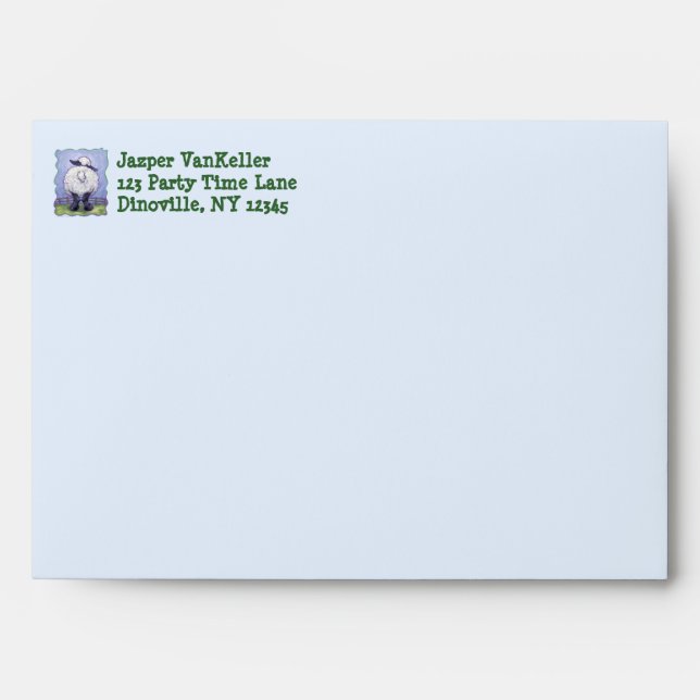 Sheep Party Center Envelope (Front)