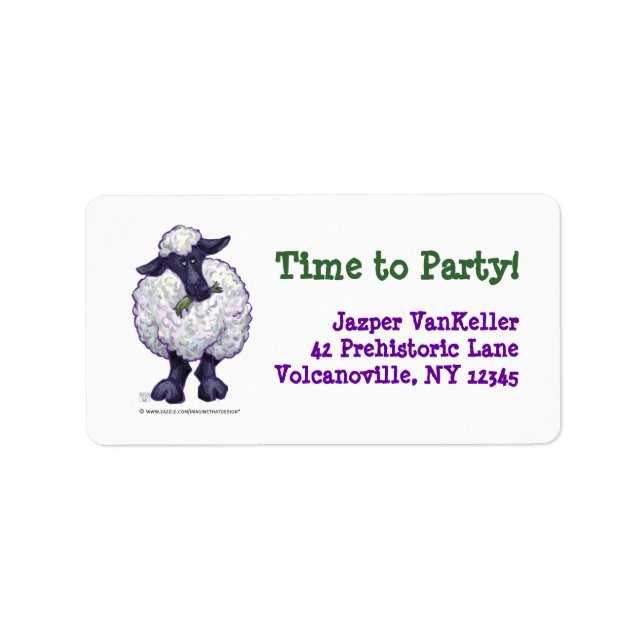 Sheep Party Center Label (Front)