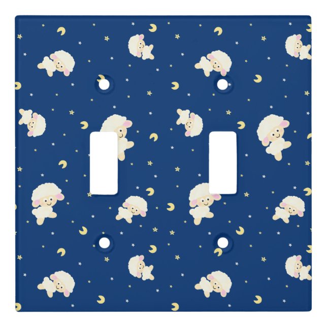 Sheep pattern light switch cover (Front)