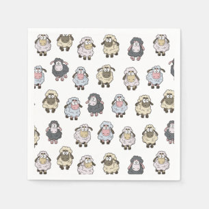 Sheep Pattern Napkins