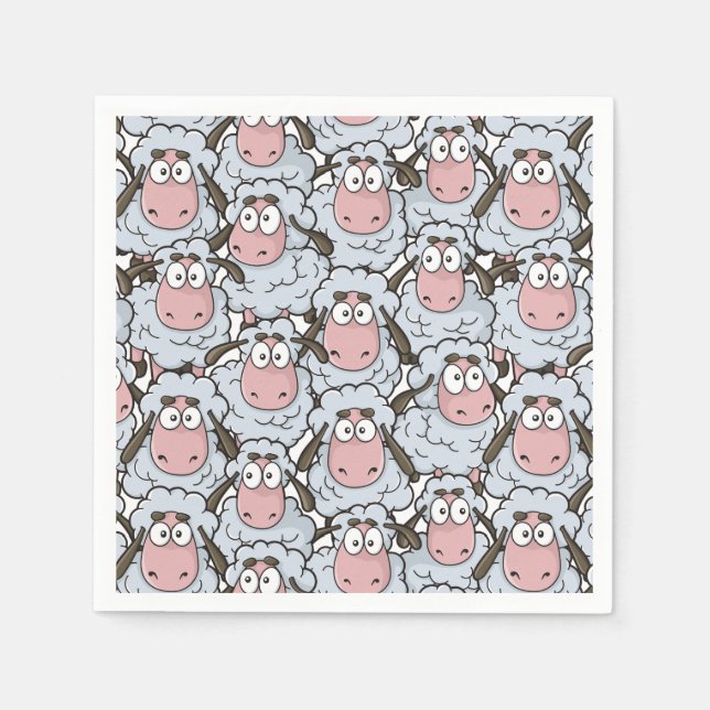 Sheep Pattern Napkins (Front)