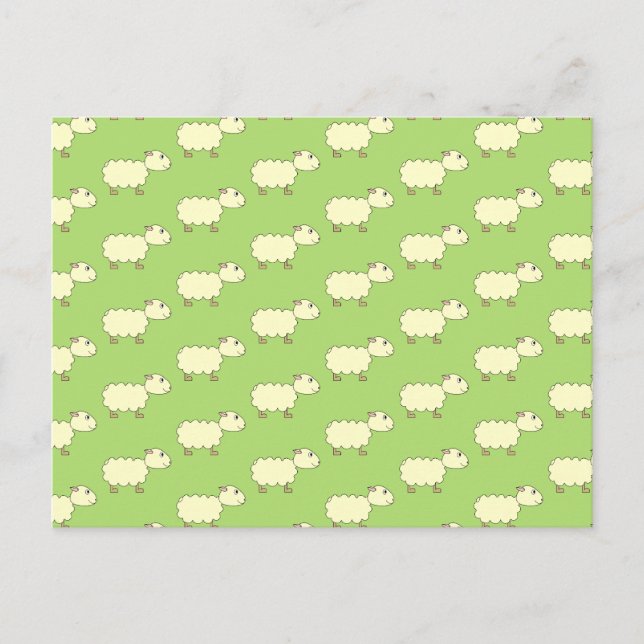 Sheep Pattern. Postcard (Front)
