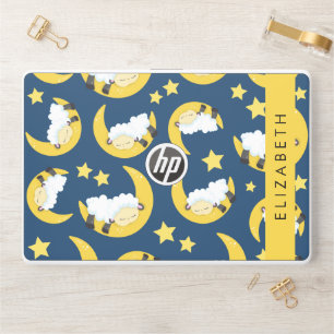 Sheep Pattern, Sleeping Sheep, Moon, Your Name HP Laptop Skin