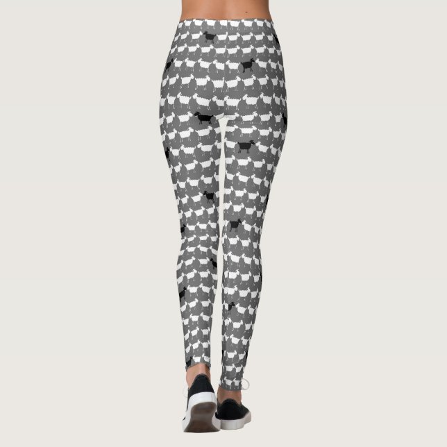 Sheep patterned leggings (Back)