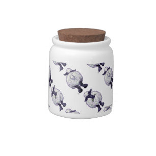 Sheep Patterns Candy Jar