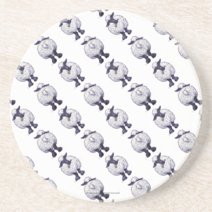 Sheep Patterns Drink Coaster