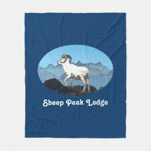 Sheep Peak Lodge Fleece Blanket