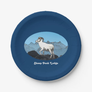 Sheep Peak Lodge Paper Plates