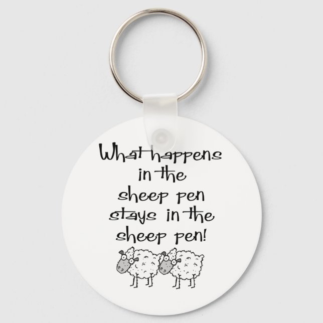 Sheep Pen Keychain (Front)