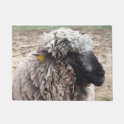 Sheep Portrait Doormat