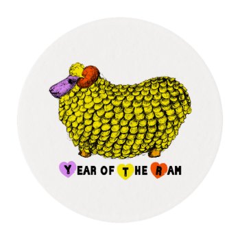 Sheep Ram Or Goat Year 2015 Edible Frosting Sheets by 2015_year_of_ram at Zazzle